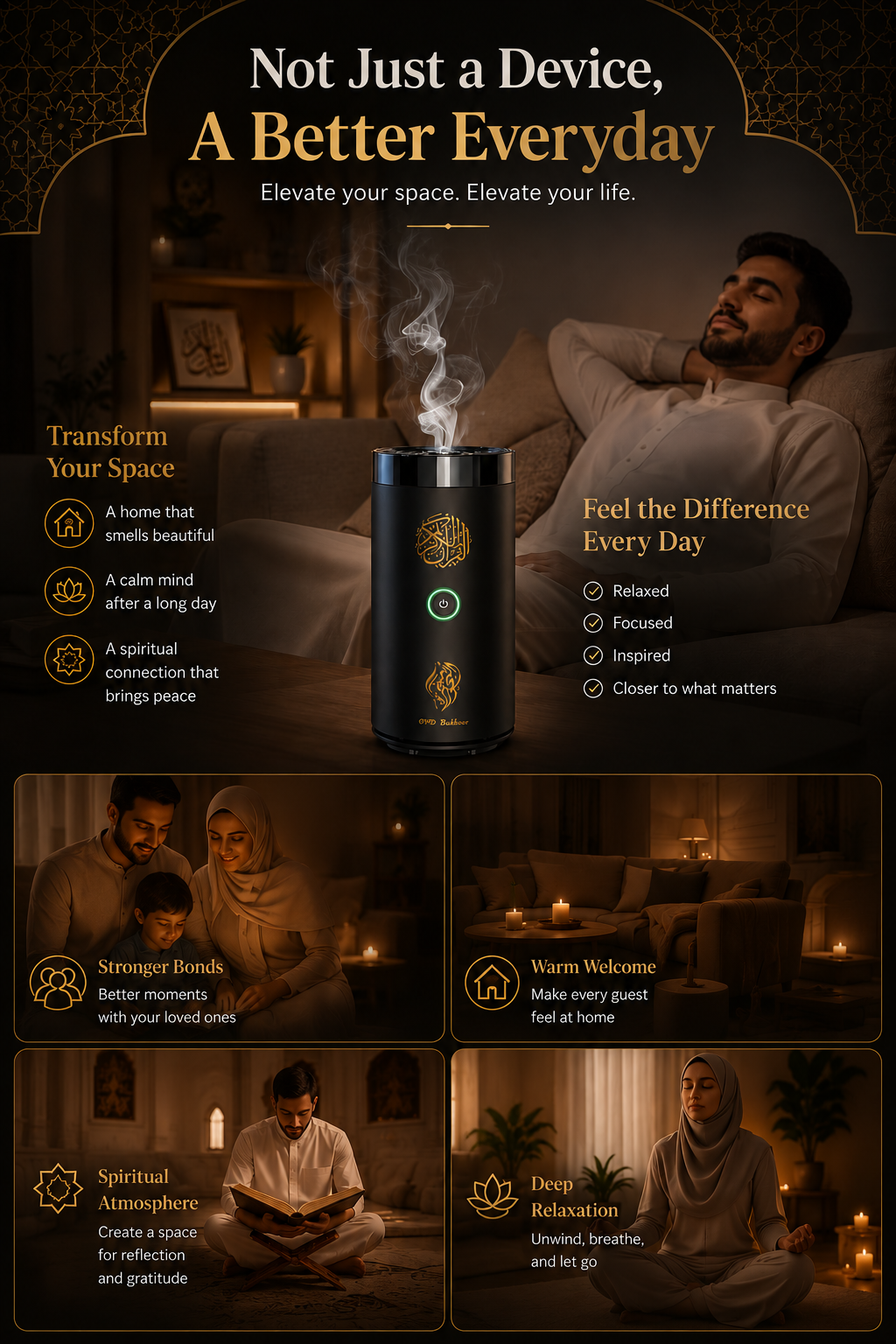 2-in-1 Quran Speaker & Aroma Diffuser