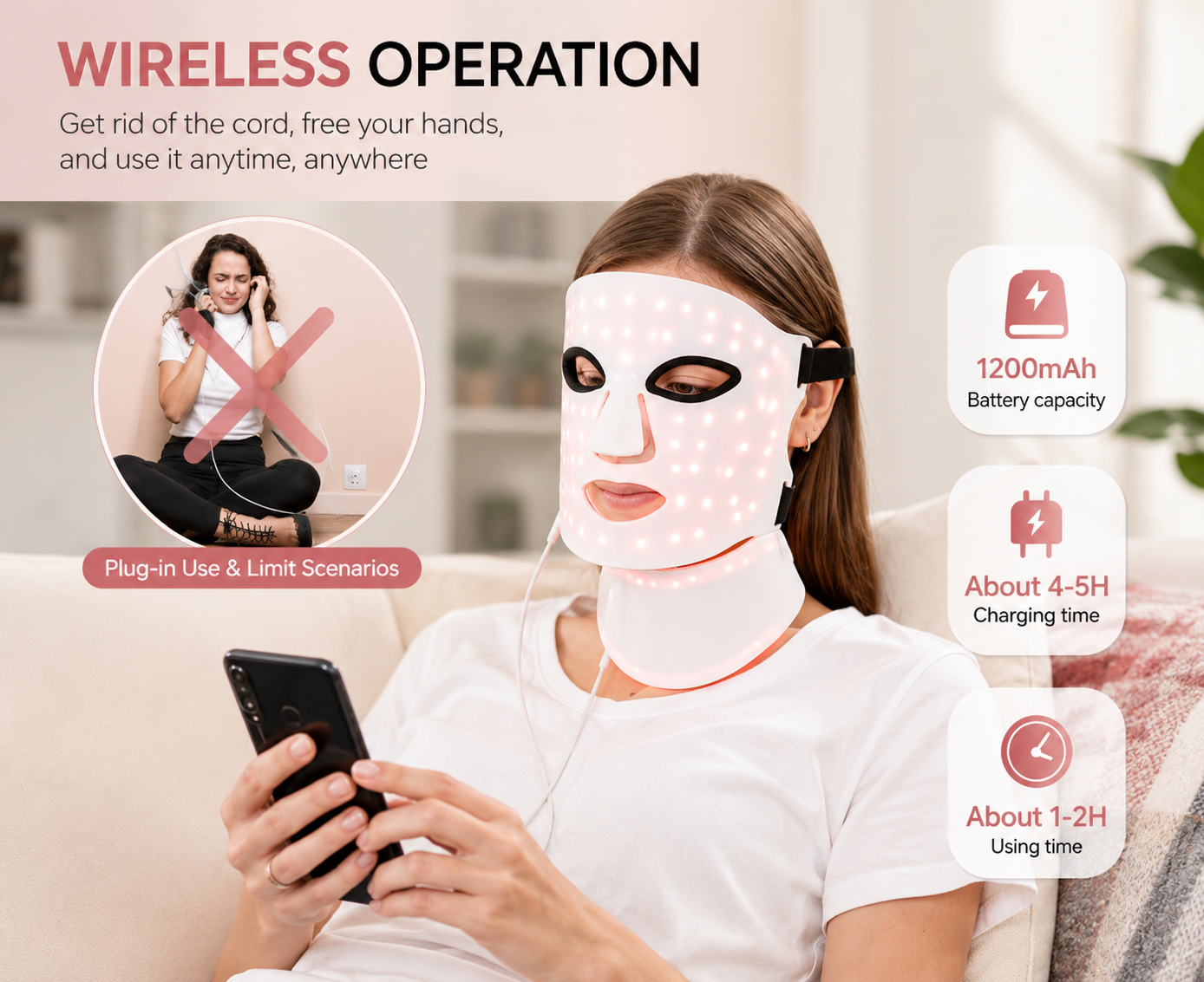 LED Light Therapy Face Mask