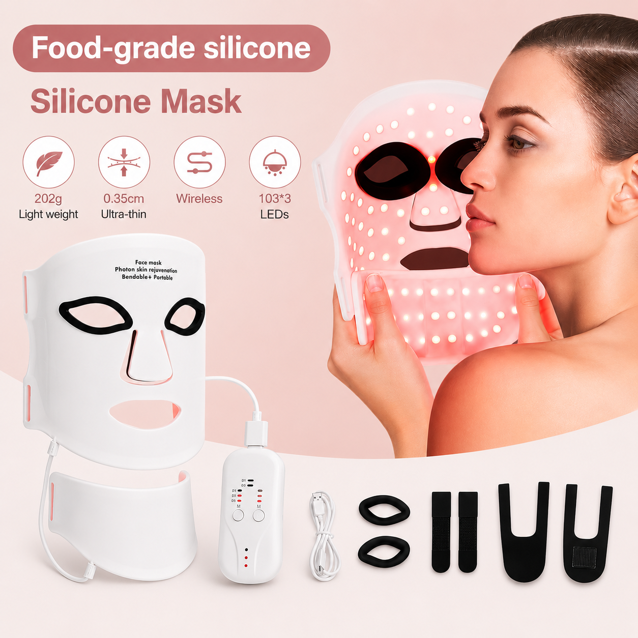 LED Light Therapy Face Mask